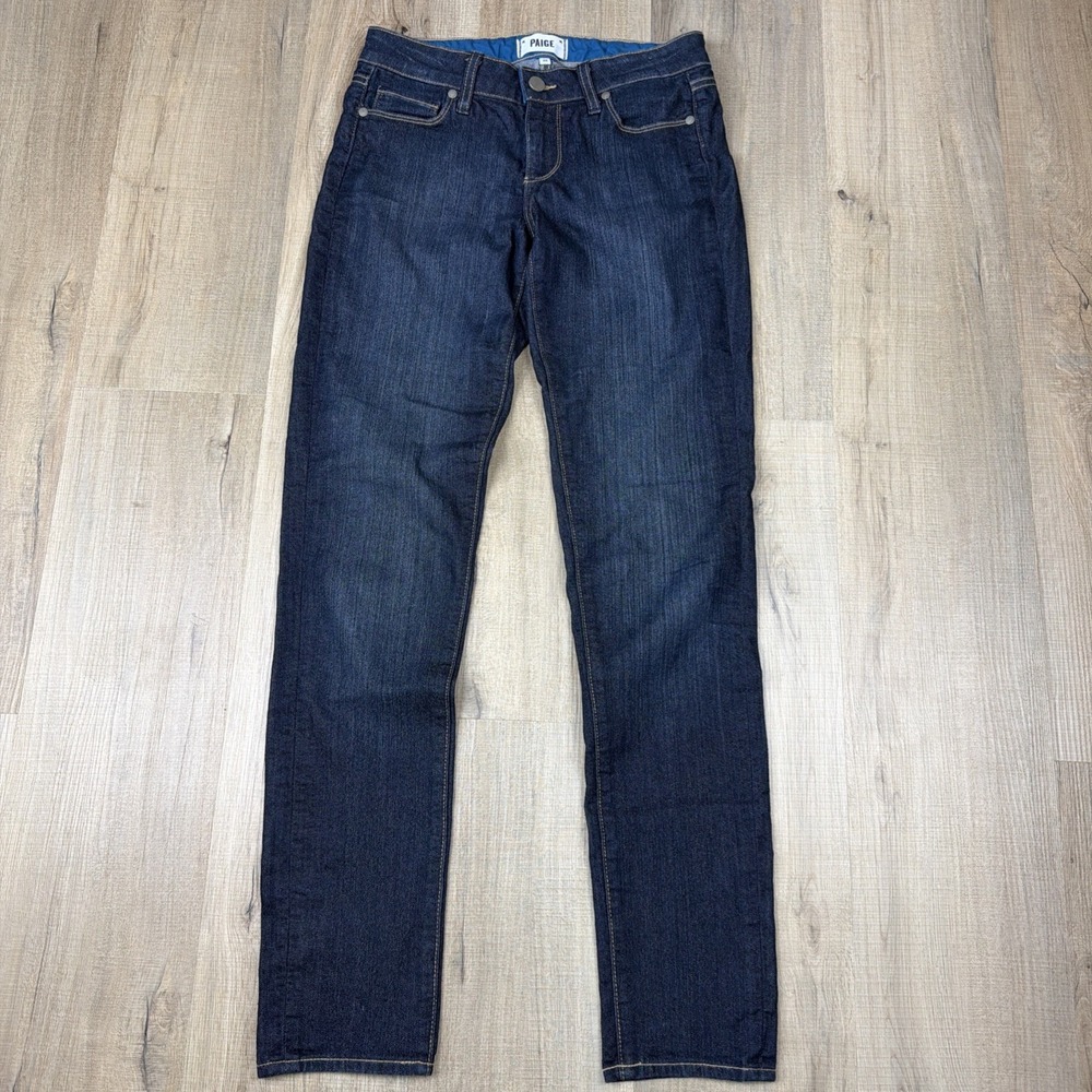 Paige Skyline Skinny Jeans Women's‎ 26 Dark Wash Stretch Denim Made in USA